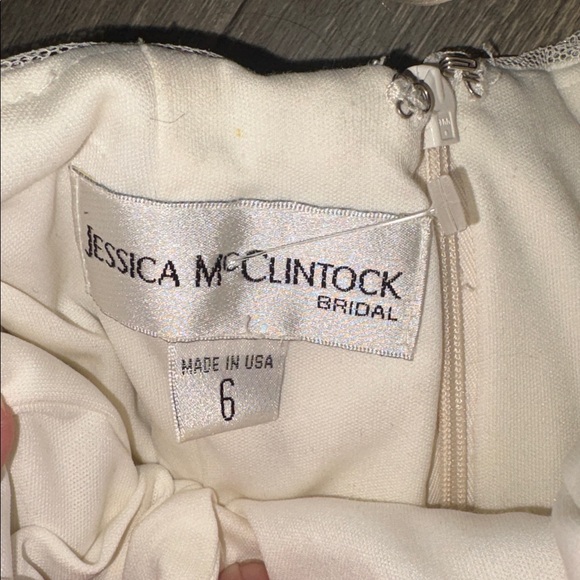 Vintage 90s Jessica McClintock wedding dress- size 6 - Picture 3 of 8